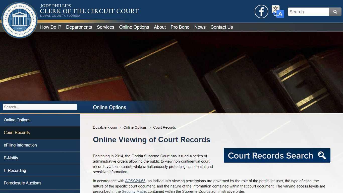 Duvalclerk.com - Court Records